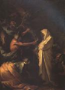 Salvator Rosa The Spirit of Samuel Called up before Saul by the Witch of Endor (mk05) oil on canvas